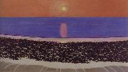 Felix Vallotton Sunset,Villerville painting
